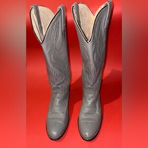 Gray Western Leather Boots women size 7.5